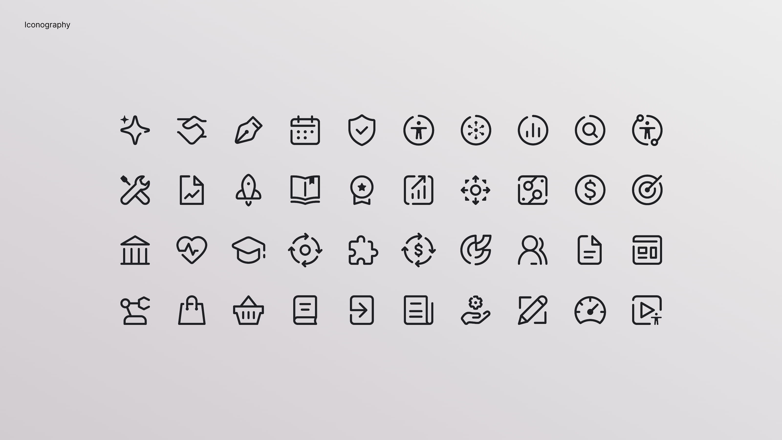 Custom icon set designed for the Siteimprove brand