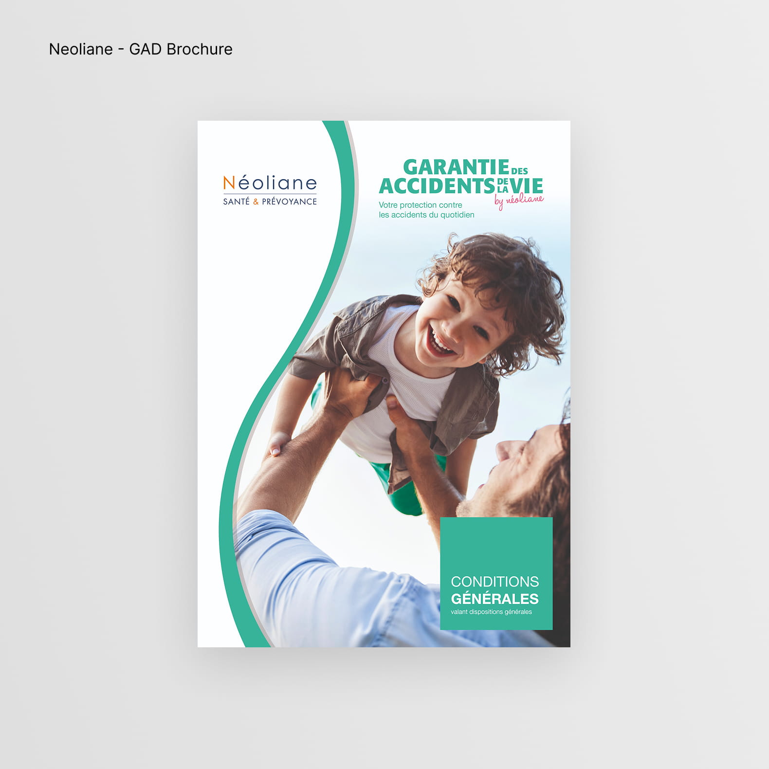 Néoliane brochure design 'Garanties des accidents de la vie'