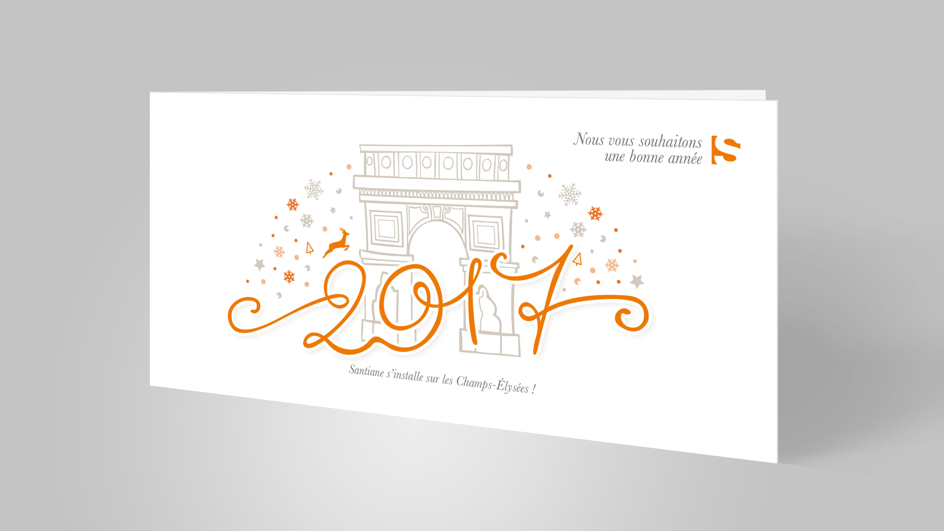 New Year card design for Groupe Santiane
