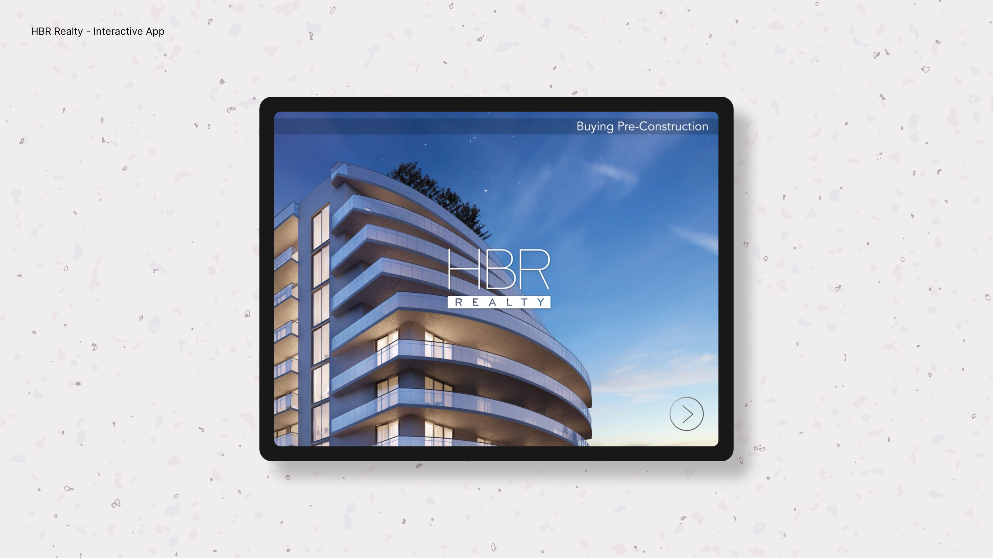 HBR Realty application design for Wunderman Thompson